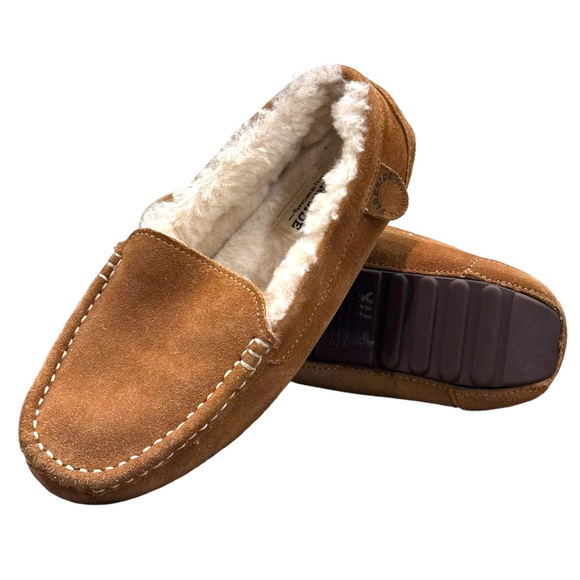 Fireside By Dearfoams Women's Mel Genuine Shearling Moccasin Slipper - Sz 7 - Picture 4 of 8
